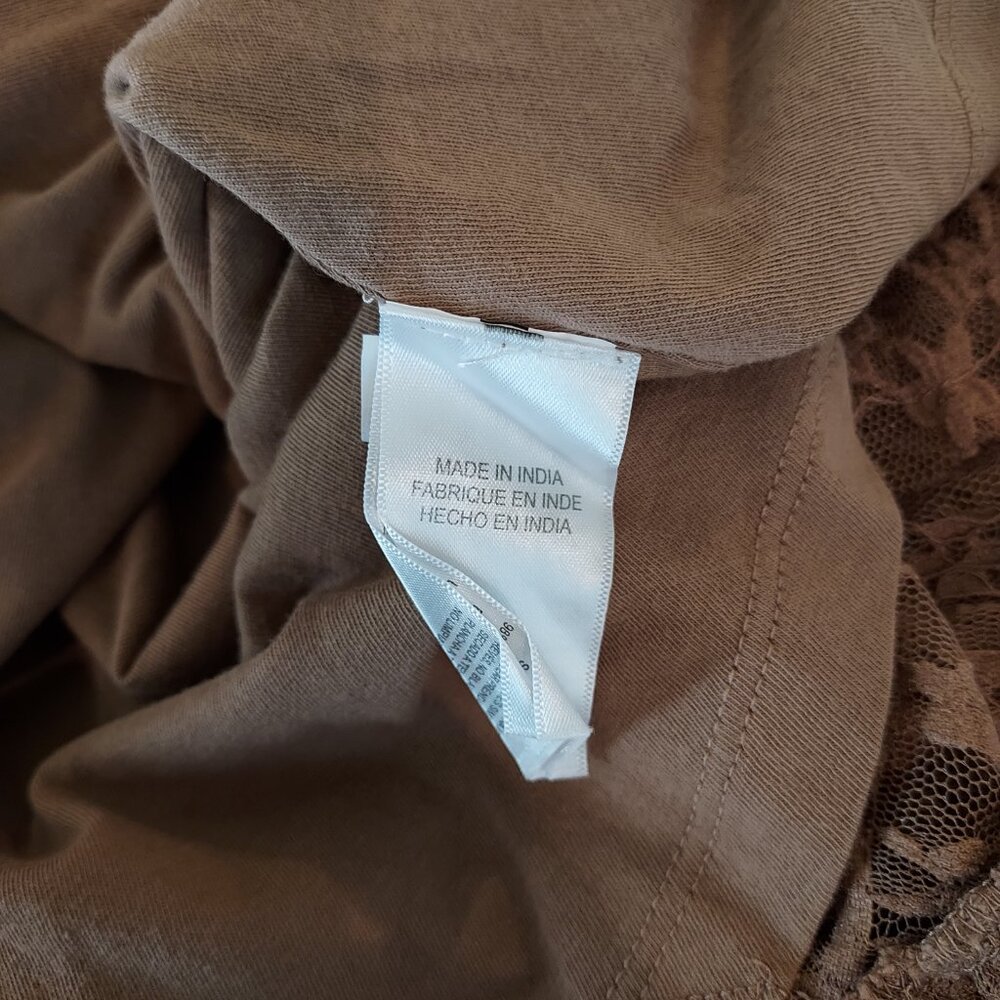 Lucky Brand Short Sleeve Lace Mini Dress Size Med - Picture 11 of 12